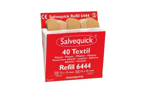 785296  6444 Plaster SALVEQUICK tekstil refill (40) Cederroth